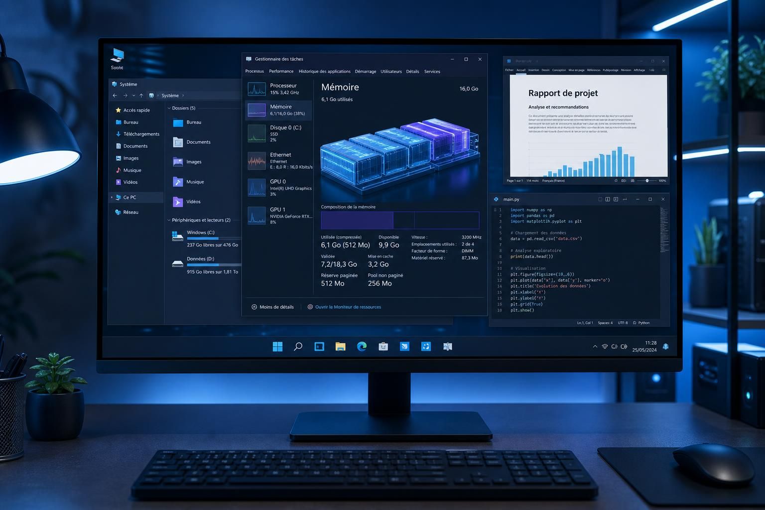 découvrez quelle quantité de ram entre 8, 16 ou 32 go est idéale pour vos besoins informatiques et améliorez les performances de votre ordinateur.