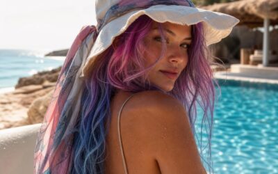 Comment protéger ses cheveux colorés du soleil, du chlore et de l’eau salée