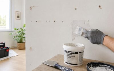 Comment réparer un mur abîmé après le retrait d’un meuble ou d’une étagère