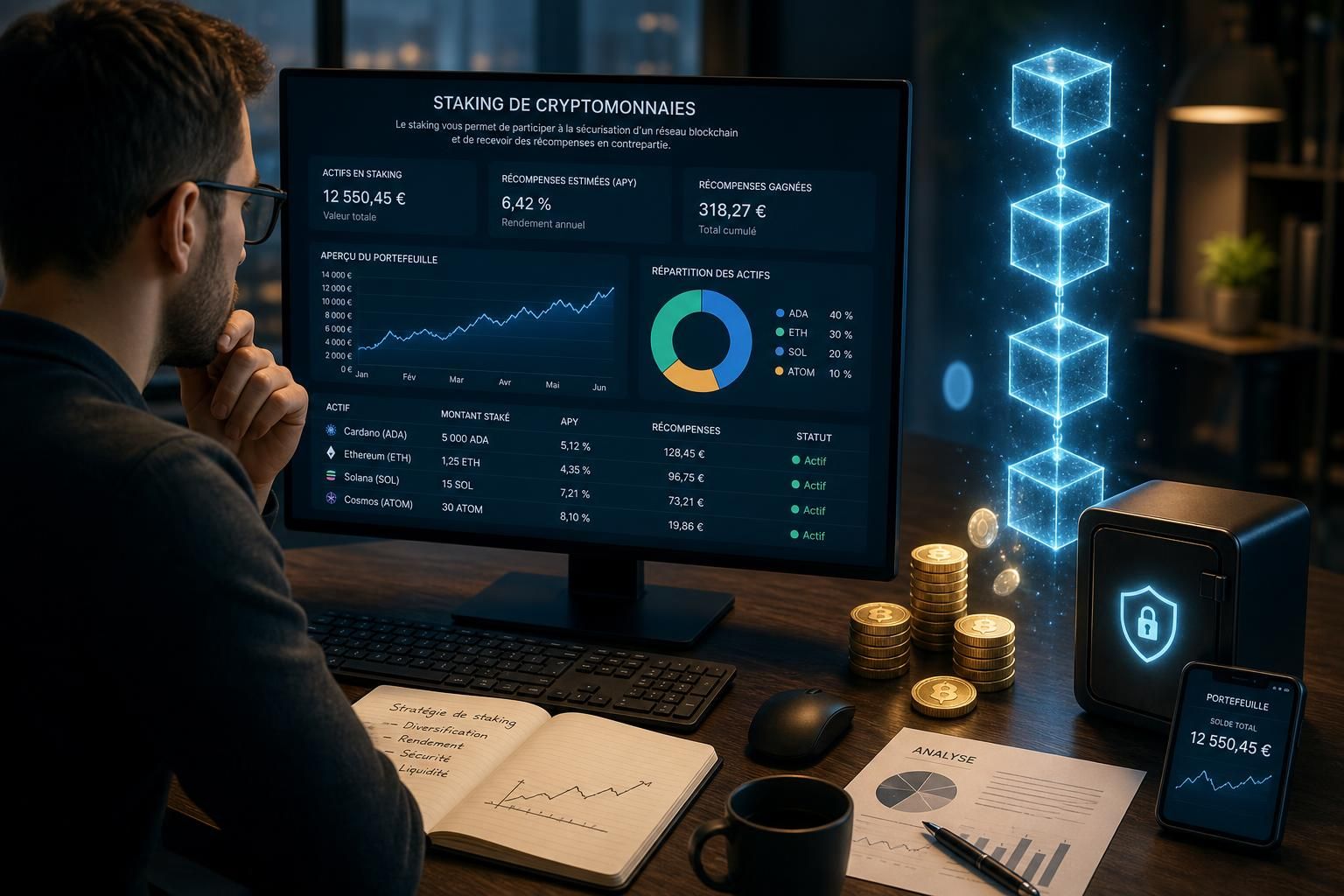 découvrez comment générer des revenus passifs avec vos cryptomonnaies grâce au staking, une méthode simple et sécurisée pour faire fructifier vos actifs numériques.