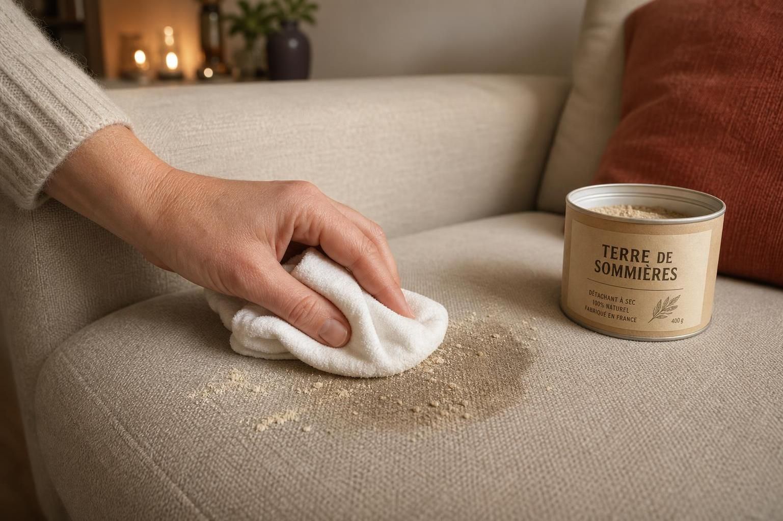 découvrez des méthodes efficaces pour enlever une tache de graisse ancienne sur un canapé en tissu non déhoussable et redonnez-lui son éclat.
