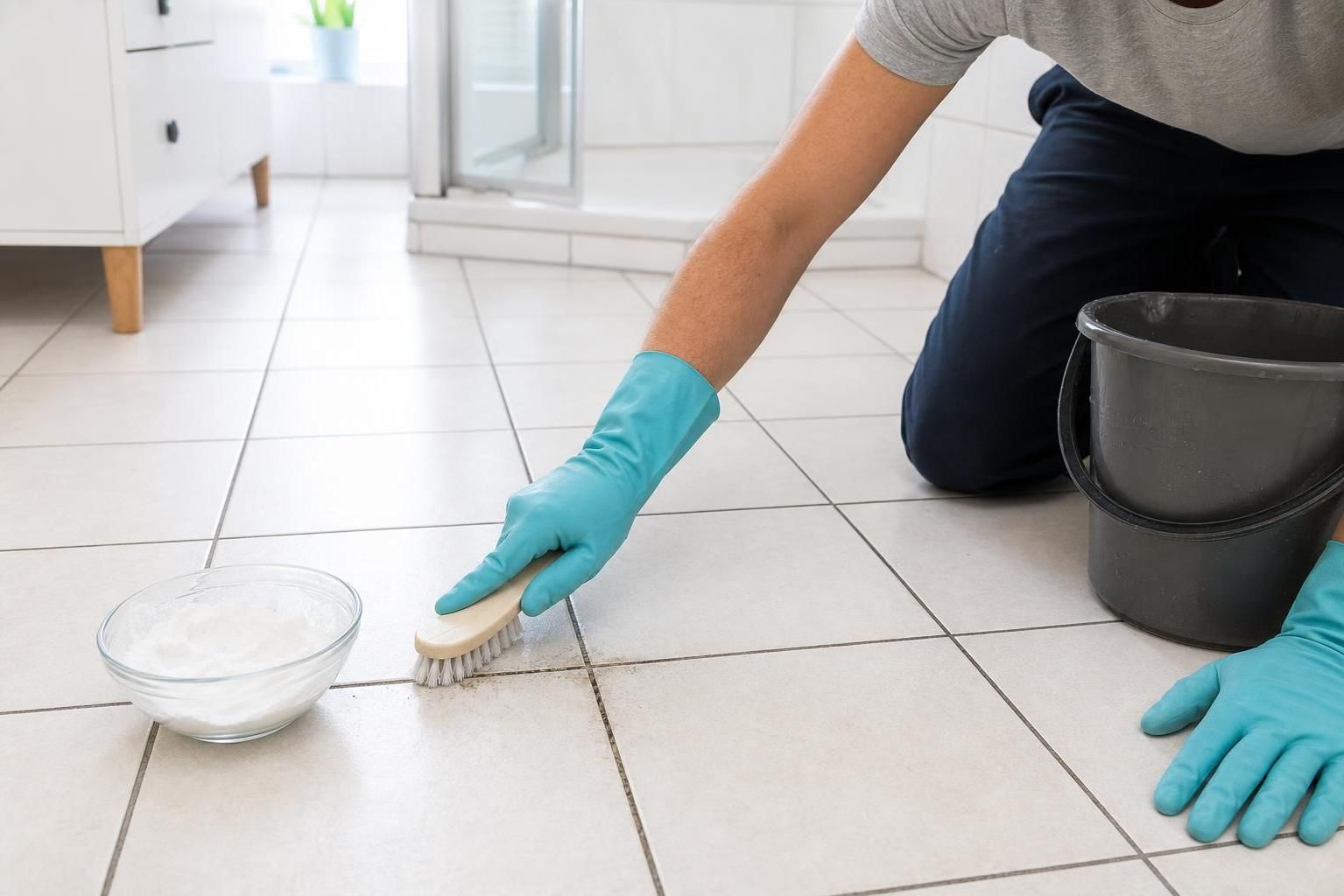 découvrez des méthodes efficaces et douces pour nettoyer les joints de carrelage noircis dans votre salle de bains, sans les abîmer, et retrouvez un carrelage comme neuf.
