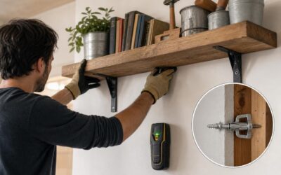 Comment poser une étagère lourde sur un mur en placoplâtre sans qu’elle tombe