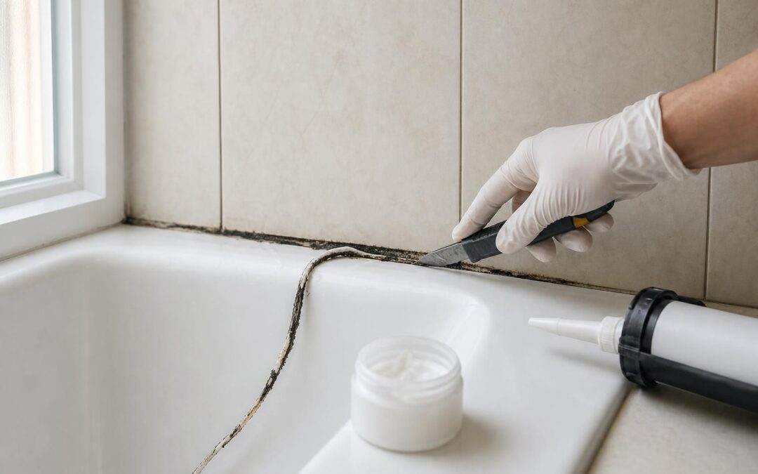 Comment remplacer un joint en silicone noirci autour d’une baignoire