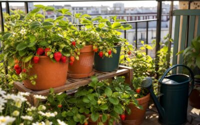 Comment faire pousser des fraisiers en pot sur un balcon exposé au soleil
